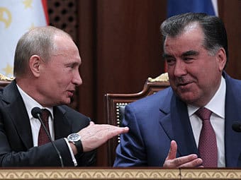 塔吉克斯坦总统拉赫蒙祝普京生日快乐