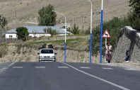 53 km. The road Aini - Penjikent.The car rides site Ruzioblok village.