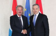 Jean Asselborn avec le ministre des Affaires étrangères de la République du Tadjikistan, Sirodjidin Aslov