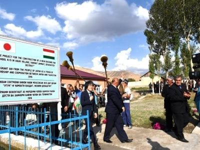 Япония завершила реализацию трех проектов на севере Таджикистана