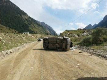 В Дарвазе иномарка опрокинулась в реку Пяндж. Погибли два человека