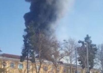Пожар в здании «Амонатбонка» в Душанбе локализован