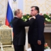 Президент России вручил лидеру Таджикистана орден Александра Невского. Фото пресс-службы Президента РТ