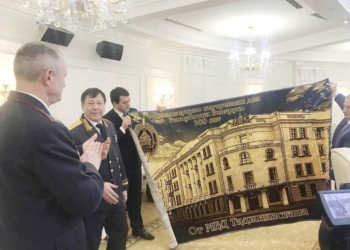 Глава МВД Таджикистана принял участие в торжестве в честь 100-летия белорусской милиции