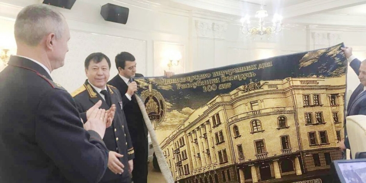 Глава МВД Таджикистана принял участие в торжестве в честь 100-летия белорусской милиции
