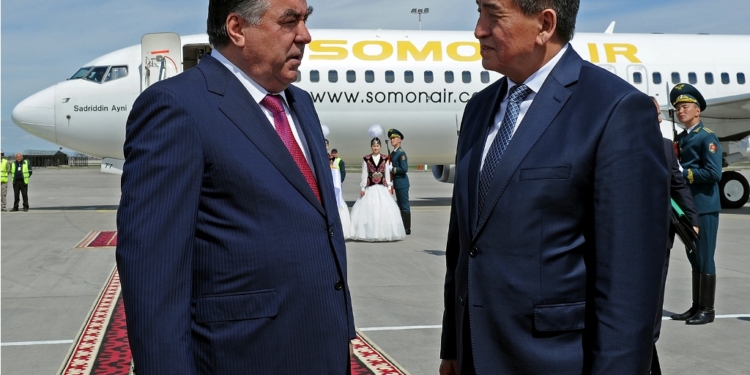 В Кыргызстан прибыл Президент Таджикистана Эмомали Рахмон. Фото Отдел информационного обеспечения Аппарата Правительства К Р