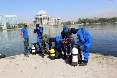 Водолазы КЧС Таджикистана повысили свои профессиональные навыки