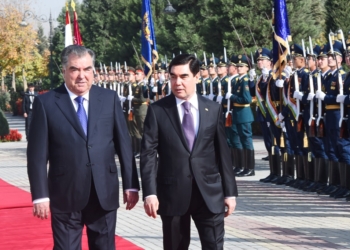 Президент Туркменистана прибыл в Душанбе. Фото пресс- службы Президента РТ