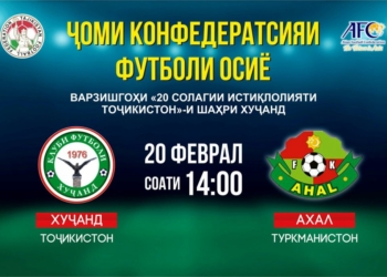 «Худжанд» проиграл туркменскому «Ахалу» со счетом 0:2