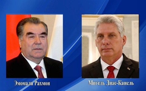 Эмомали Рахмон поздравил нового главу Госсовета Кубы