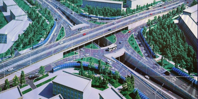 Первая трехуровневая эстакада в Душанбе откроется в сентябре