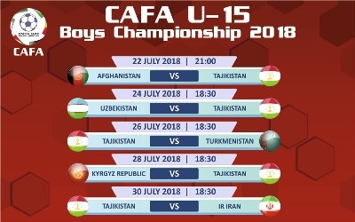 Юношеская сборная Таджикистана (U-15) примет участие в чемпионате CAFA