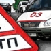 В районе Рудаки иномарка врезалась в остановку общественного транспорта