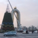 В Душанбе устанавливают главную новогоднюю ёлку, высотой 27 метров
