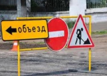 В Душанбе временно закрыли один из перекрестков. Идет ремонт