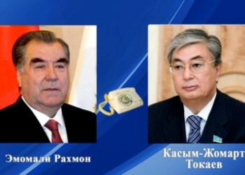Эмомали Рахмон провел телефонный разговор с президентом Казахстана