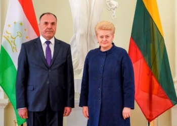 Президент Литвы приняла посла Таджикистана