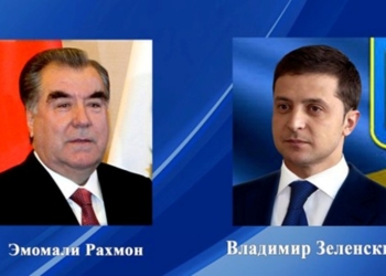 Эмомали Рахмон поздравил Владимира Зеленского с победой на выборах президента Украины