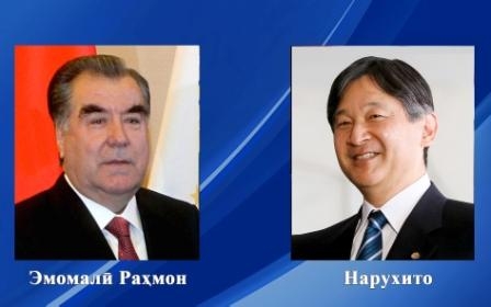 Э.Рахмон поздравил нового императора Японии со вступлением на престол
