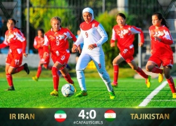 Женская юниорская сборная Таджикистана уступила Ирану на старте CAFA-2019