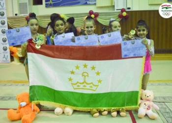 Таджикские гимнастки завоевали 5 золотых медалей на турнире в Термезе