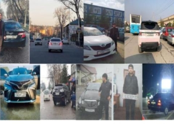 В Душанбе провели облаву на авто с «крутыми» номерами на основании жалоб граждан
