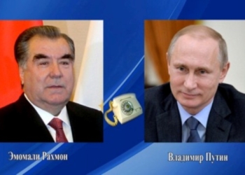 Э.Рахмон и В.Путин обсудили ситуацию на фоне угрозы распространения коронавируса