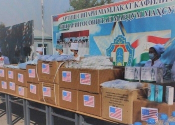 Посольство США предоставило Нацгвардии Таджикистана средства защиты от COVID-19