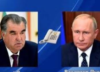 Эмомали Рахмон и Владимир Путин обсудили развитие таджикско-российского стратегического партнерства