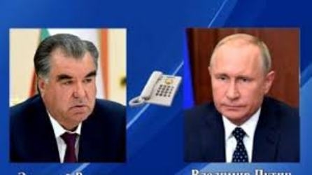 Эмомали Рахмон и Владимир Путин обсудили развитие таджикско-российского стратегического партнерства