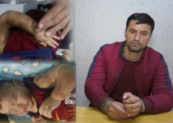 В Бустоне отчим искусал своего малолетнего пасынка. Истязатель задержан (видео)