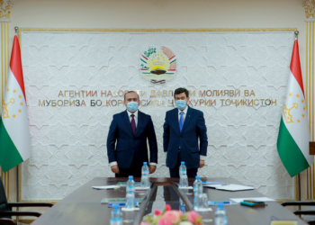Глава антикоррупционного ведомства Таджикистана встретился с послом Палестины