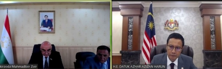 Вопросы развития таджикско-малазийских межпарламентских связей обсуждены в формате видеоконференции