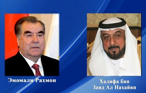 Президенты Таджикистана и ОАЭ обменялись телеграммами поздравления