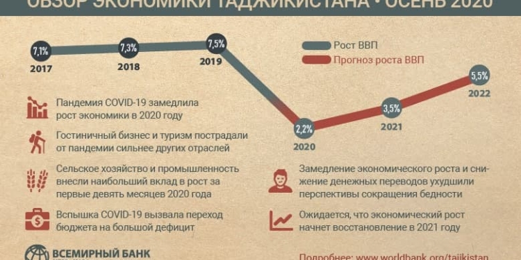 Пандемия нанесла значительный урон экономике Таджикистана, — доклад ВБ