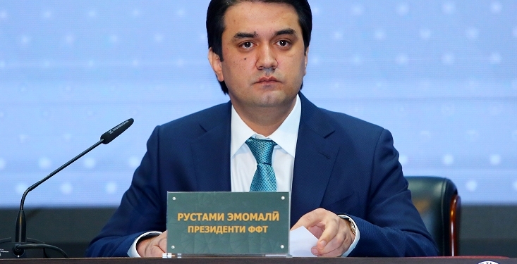 Рустам Эмомали переизбран президентом ФФТ на новый срок