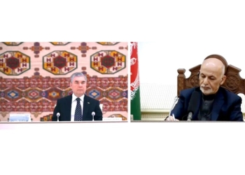 Президенты Туркменистана и Афганистана приняли участие в церемонии ввода в строй ряда совместных инфраструктурных объектов