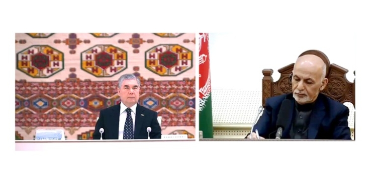 Президенты Туркменистана и Афганистана приняли участие в церемонии ввода в строй ряда совместных инфраструктурных объектов
