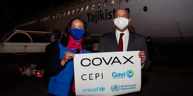 Таджикистан посредством механизма COVAX получит 624 тыс. доз вакцины к маю 2021 года