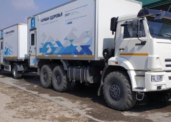 Таджикистан получил два комплекта мобильных медицинских автомобилей