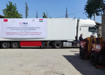 ТИКА передало Таджикистану 42 тонны семян турецкого картофеля