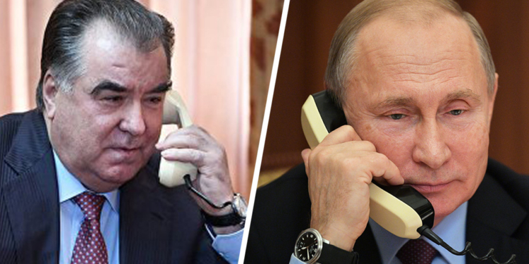 Эмомали Рахмон и Владимир Путин провели телефонный переговоры