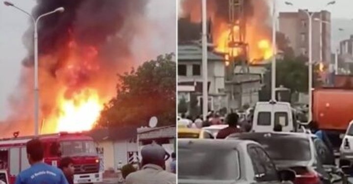 11 человек пострадали в результате пожара на АЗС на окраине города Душанбе