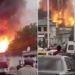 11 человек пострадали в результате пожара на АЗС на окраине города Душанбе