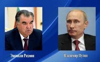 Эмомали Рахмон выразил соболезнования Владимиру Путину в связи с трагедией в Казани