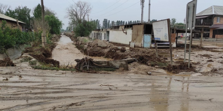 В Баткенской области эвакуировали 1,5 тыс. человек из-за прорыва дамбы
