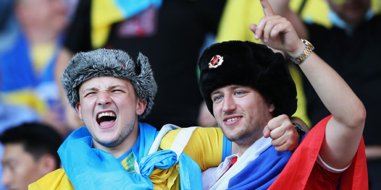 После вылета сборной России в ЕВРО, россияне болеют за Украину