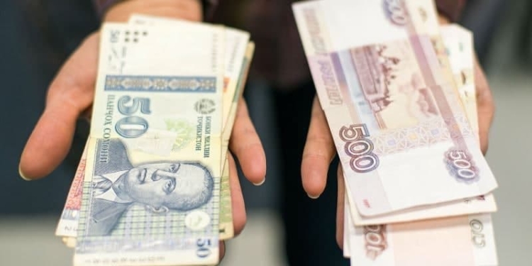 В Таджикистане отмечен рост курса Рубля к Сомони