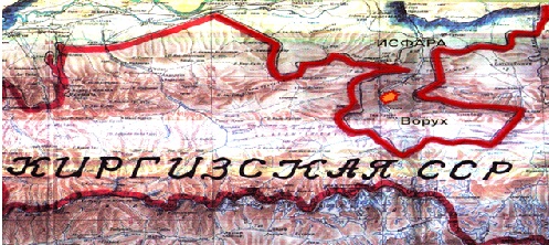 линия границы по состоянию на 1924 год