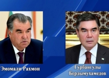 Эмомали Рахмон и  Гурбангулы Бердымухамедов провели телефонную беседу